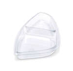 Placon FS1-T2C 9-Inch Fresh-n-Clear Selectables 2-Compartment Clear Center Inset, 600/CS