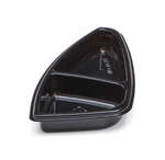 Placon FS2-T2B 7.5-Inch Fresh-n-Clear Selectables 2-Compartment Black Inset, 600/CS