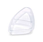 Placon FS2-T2C 7.5-Inch Fresh-n-Clear Selectables 2-Compartment Clear Inset, 600/CS