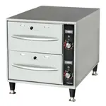 Prepline DW2N, Double Narrow Freestanding Stainless Steel Drawer Warmer, 900W, 120V