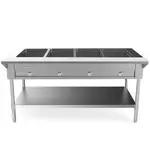 Prepline GST60-4O, 60-Inch Four Well Gas Hot Food Steam Table with Undershelf
