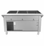 Prepline GSTC48-3O, 48-Inch Three Well Gas Hot Food Steam Table with Enclosed Base