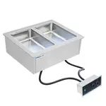 Prepline HFW2, Stainless Steel Two Pan Insulated Drop-In Hot Food Well - 120V