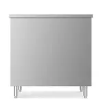 Prepline PC-3036, 30x36-Inch Stainless Steel Enclosed Base Work Table w/ Sliding Doors and Adjustable Shelf, NSF