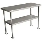 Prepline PDOS-1846, 18x46-inch Stainless Steel Double Deck Overshelf