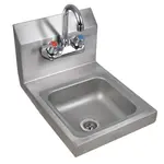 Prepline PHS12, 12x16-Inch Hand Sink Wall Mount with Faucet, NSF