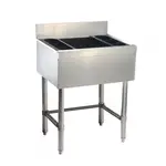 Prepline PIB183608L, 18x36-Inch 112 lb. Stainless Steel Underbar Ice Bin, 8" Bowl Depth