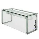 Prepline PSG-LT-46-S, 46-Inch Glass Sneeze Guard with LED Lighting for Salad Bars