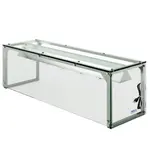 Prepline PSG-LT-74, 74-Inch Glass Sneeze Guard with Lamp Bulb for Steam Table