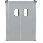 Prepline PTD6084, 60x84-Inch Double Aluminum Swinging Service Traffic Door with 9x14-Inch Window