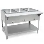 Prepline TBH11-3, 44-Inch Three Well Electric Hot Food Steam Table with Undershelf, 120V