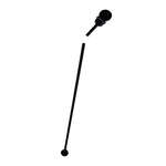 Royal Paper STRNPLUG-BK, 7.5-Inch Black Beverage Stirrer and Plug, 200/PK