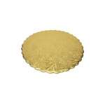 SafePro 10RGS 10-Inch Gold Round Scalloped Cardboard Pads, 0.08 Inches Thick, 200/CS