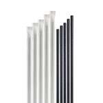 SafePro 325255, 7.75-Inch Black Jumbo Wrapped Paper Straw, 5000/CS