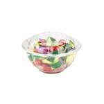 SafePro 32SW150, 32 Oz Clear PET Swirl Bowl with Lid Combo, 150/CS