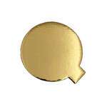 SafePro 4RGS 4-Inch Gold Round Cardboard Pads with Tab, 400/CS