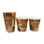 SafePro 8J, 8 Oz Retro Design Paper Cups, 1000/Cs