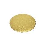 SafePro 8RGS 8-Inch Gold Round Scalloped Cardboard Pads, 0.05 Inches Thick, 200/CS