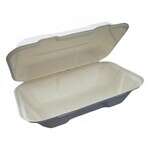 SafePro BC961/150 9x6x3-Inch Economy Bagasse Hinged Container, 150/CS