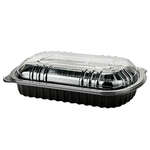 SafePro CNC6509 22 Oz Half Slab Rib Microwavable Container Combo, 100/CS (Discontinued)
