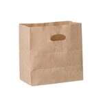 SafePro 84245, 11x6x11-Inch Kraft Paper Shopping Bag with Handles, Die Cut, 500/CS