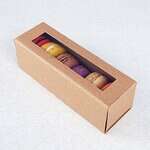 SafePro ECOUNIBOX, Kraft Macaron Boxes, 300-Piece Case