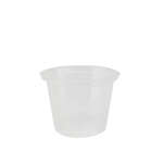 SafePro FK1, 1 Oz Clear Polypropylene Portion Cup, 2500/CS. Lids Sold Separately.