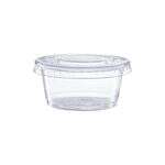 SafePro FK2COMBO, 2 Oz Clear Polypropylene Portion Cup with Lid Combo, 2000/CS
