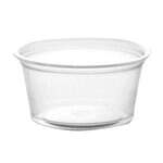 SafePro FK4 4 Oz Clear Polypropylene Portion Cup, 2500/CS. Lids Sold Separately.
