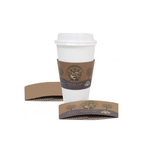 SafePro HCSEFKP1020, Printed Corrugated Kraft Jacket/Sleeve for 10-24 Oz Cups, 1000/CS