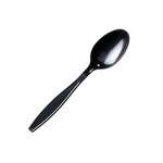 SafePro IWSSHB Individually Wrapped Black Heavy Weight Plastic Soup Spoon, 1000/CS
