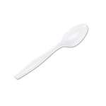SafePro IWTSH Individually Wrapped White Heavy Weight Plastic Teaspoon, 1000/CS