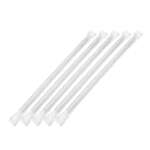 SafePro JPSB-X 5.75-Inch Black Unwrapped Paper Straws, 250/PK