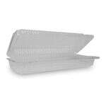 SafePro LBH-551, 11x4x2.37-Inch Clear Hinged Containers, 300/CS