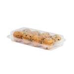 LBH-691, 12.5x6x2.5-Inch Clear Hinged Containers, 250/CS