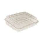 LBH-811, 10.5x8.5x3-Inch Clear Hinged Containers, 250/CS