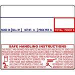 SafePro LST-8030, Printing Scale Label, 58x50 mm, Non-UPC and Safe Handling, 600-pCS Roll, 1 DZ