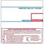 SafePro LST-8040, Printing Scale Label, 58x60 mm, UPC and Safe Handling, 500-pcs Roll, 1 DZ