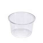 SafePro PTRDC16, 16 Oz PET Clear Round Deli Containers, 500/CS. Lids Sold Separately.