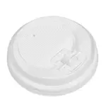 SafePro RDDL10W, 90 mm Reclosable White Plastic Dome Lid for 10-24 Oz Hot Paper Cups, 1000/CS