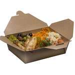 SafePro Eco SB03 66 Oz 8.5x6.25x2.5-Inch Take-out Microwavable Kraft Paper Container #3, 200/CS