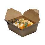 Safepro Eco SB08 45 Oz 6.75x5.5x2.5-Inch Take-out Microwavable Kraft Paper Container #8, 300/CS