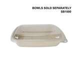 SafePro Eco SB1000L PET Clear Rectangular Lid for Fiber Trays (SB750, SB900-2, SB1000), 300/CS