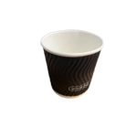 SafePro SB39B, 4 Oz Black Ripple Hot Paper Cup, 500/CS