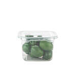 SafePro SC1-08, 8 Oz Clear PET Square Deli Containers, 500/CS. Lids Sold Separately.
