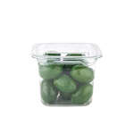 SafePro SC1-10, 10 Oz Clear PET Square Deli Containers, 500/CS. Lids Sold Separately.
