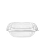 SafePro SC3-16C, 16 Oz Deep Clear PET Square Containers, 450/CS. Lids Sold Separately.
