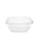 SafePro SC3-24C, 24 Oz Deep Clear PET Square Containers, 450/CS. Lids Sold Separately.