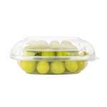SafePro SC4-24C, 24 Oz Shallow Clear PET Square Containers, 140/CS. Lids Sold Separately.