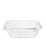 SafePro SC4-32C, 32 Oz Shallow Clear PET Square Containers, 140/CS. Lids Sold Separately.